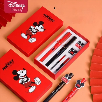 Подарочная коробка с ручкой Disney Mickey, Набор канцелярских принадлежностей, Сменный пакет для чернил, Эксклюзивный изысканный подарок для студентов, Сувенир, Канцелярские принадлежности для обучения 4