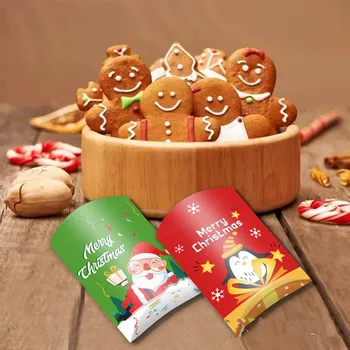 Подарочные пакеты Merry Christmas Рождественская елка Пластиковый упаковочный пакет Снежинка Рождественская коробка конфет Новый 2022 год Сумка для детских подарков Noel Decor 3