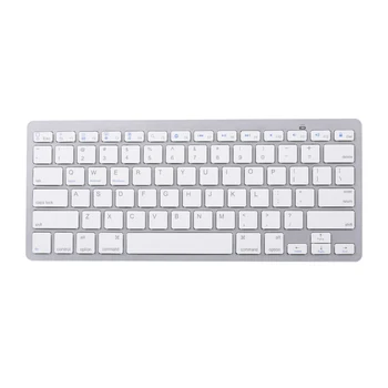 Портативная беспроводная клавиатура BT3.0, планшет, ноутбук, смартфон для iPad, мини-клавиатура для iOS, Android, Windows (белая)