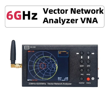 Портативный Векторный Сетевой Анализатор GS320 VNA 6G Рефлектометр 23-6200 МГц NanoVNA 6 ГГц NanoVNA Type C USB-соединение SOL 10