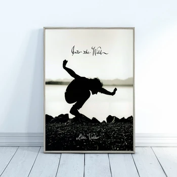 Постер музыкального альбома Eddie Vader Into the Wild, настенная живопись на холсте, украшение без рамки 15