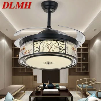 Потолочный вентилятор DLMH, лампа без пульта дистанционного управления, Современный простой Креативный светодиодный светильник для дома, гостиной 3