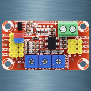 Преобразователь 3-канального аналогового сигнала напряжения постоянного тока 5 В-15 В в RC PWM-импульсный сигнал, сервопривод ESC-тестер управления. 6