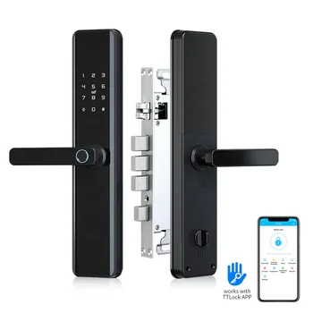Приложение Wi-Fi без ключа, цифровой умный дверной замок с отпечатком пальца для квартиры Airbnb 5