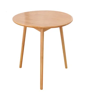 Простой современный Маленький круглый столик, Угловой диван, несколько маленьких журнальных столиков, несколько круглых столиков на балконе, столик для веранды, массив дерева, Скандинавский Кофе