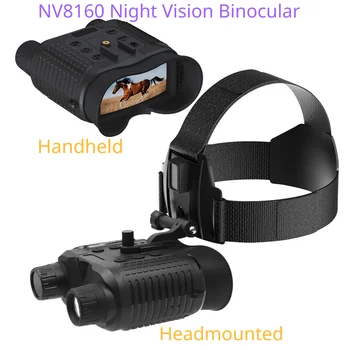 Профессиональный инфракрасный бинокль ночного видения 1080P, цифровой прицел, крепление на шлем, ручной телескоп для снаряжения для охоты и кемпинга