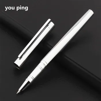 Роскошная перьевая ручка Jinhao 126 Platinum класса люкс для студентов финансового офиса, школьные канцелярские принадлежности, чернильные ручки 10