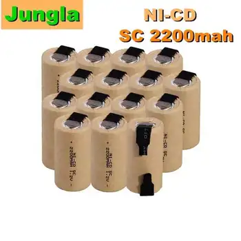 Самая низкая цена 2-20 шт SC аккумулятор 1.2 В n Перезаряжаемый Nicd аккумулятор для электроинструментов емкостью 2200 мАч 4