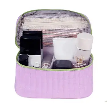 Сверхлегкая косметичка, женская нейлоновая сумочка с ручкой, сумка для хранения косметики, Съемная перегородка, Товары для дома 3