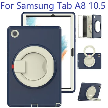 Сверхпрочный Противоударный чехол для планшета 3 в 1 Samsung Galaxy Tab A8 с диагональю 10,5 дюйма X200 X205 X207 Protect Cover 6