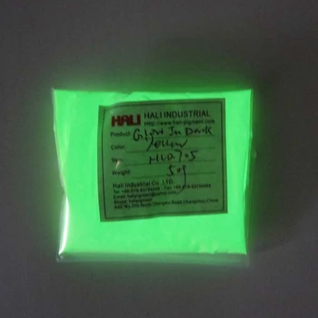 Светящийся порошок фотолюминесцентный порошок светится в темном пигменте Цвет: желтый лот = 50 грамм артикул: HLD-705 бесплатная доставка широко используется. 8