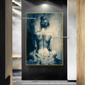 Сексуальная обнаженная женщина, вид на спину sb, современная картина маслом на холсте, абстрактное искусство, домашнее украшение, настенная живопись для гостиной 6
