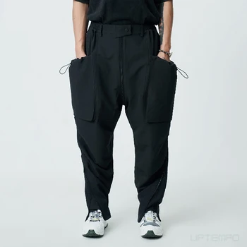 Симбиотический эффект, многоформные брюки-карго с застежкой-молнией, технологичная уличная одежда gorpcore в японском стиле 3