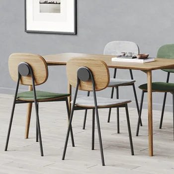 скандинавские современные обеденные стулья relaxdesigner для гостиной элегантные обеденные стулья стильная мебель для дома relax metal cadeira HY50DC 2