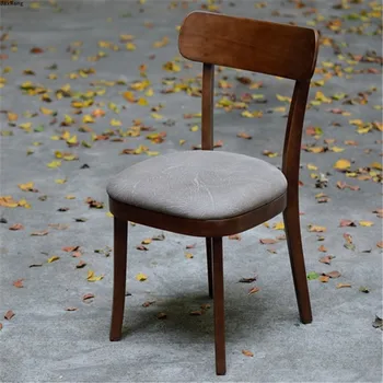 Скандинавский обеденный стул из массива бука Простые минималистичные современные креативные обеденные стулья для кухни со спинкой ресторанной мебели