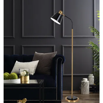 Скандинавский Простой Умный торшер, Индивидуальность, Прикроватная лампа для кабинета и спальни, Креативная гостиная, Металлический светодиодный торшер