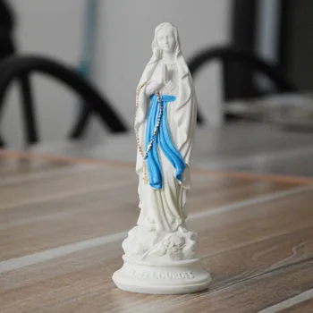 Статуя Благочестия Мадонна Классическая Католическая церковь Свадебный Декоративный портрет из смолы Миниатюрная фигурка Лютера Винтажный домашний декор 5