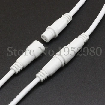 Удлинительный кабель постоянного тока 10ШТ, 2-контактный разъем для светодиодной вилки питания длиной 15 см 15