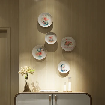 Украшение стен в скандинавском стиле фламинго, фон ресторана, гостиная, креативная керамика 3