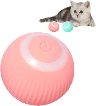 Умный Интерактивный Игрушечный Мяч для Кошек ATUBAN, Автоматический Движущийся Прыгающий Катящийся Мяч для Комнатной Кошки, Интерактивные Игрушки для Кошек в Помещении 5
