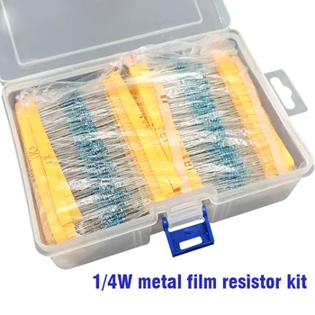 Упростите проекты в области электроники с помощью полного набора из 2600ШТ металлических пленочных резисторов 10 Ом ~ 1 М Ом - 130 значений. 0,25 Вт 8