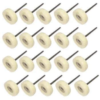 Установленные полировальные диски из шерстяного войлока с оправкой для вращающихся инструментов с хвостовиком 2,35 мм в упаковке по 20 штук 1