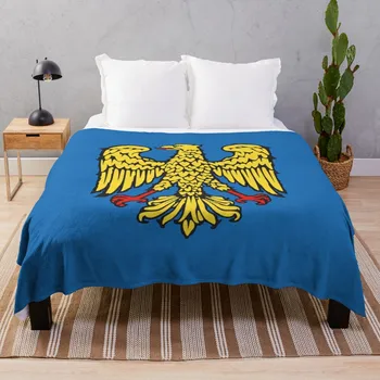 Флаг Фриули Италия Носимое Пушистое Плюшевое Одеяло из Шерпы На Молнии 15