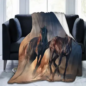 Фланелевое одеяло King Queen, Полноразмерное Дикое одеяло для кровати, дивана, Мягкое Теплое Легкое одеяло с животным рисунком. 5