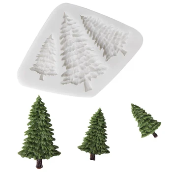 Формы для листьев рождественской елки, силиконовая форма для шугаринга, инструменты для украшения торта, шоколадная глина, форма для пасты M2909 11