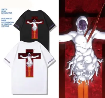Футболка EVA Second Angel Lilith с принтом гигантского креста, повседневная футболка с аниме 14