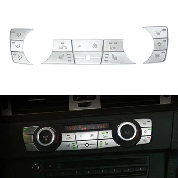 Хромированный ABS для BMW X1 E84 2010-2014 Кнопки включения кондиционера переменного тока, накладка, наклейка-наклейка