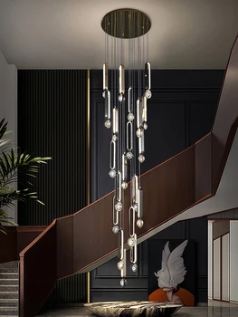 Хрустальная люстра Bubble роскошного дизайна, люстра для гостиной, светодиодная подвесная столовая, подвесной потолочный светильник, подвесной светильник в стиле лофт 4