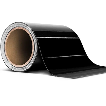 Черный/Белый/Красный глянцевый рулон воздухоотводящей виниловой ленты, глянцевая фольга для наклеек на кузов автомобиля 17