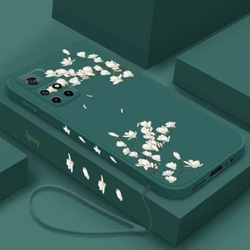 Чехол для Xiaomi Poco X5 X4 X3 M4 M3 Pro Case Мягкий Силиконовый Чехол для Poco X5 Pro 5G F3 X3 NFC X3 GT x5pro Case Flower Funda 16