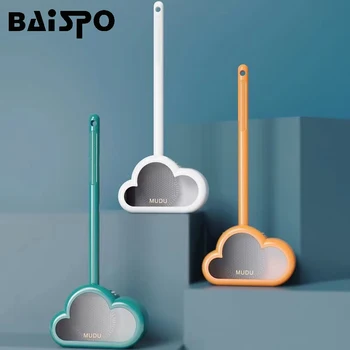 Щетка для унитаза BAISPO TPR С кронштейном, щетка для чистки, Силиконовая мягкая щетина, Герметичная, быстросохнущая, Аксессуары для инструментов для ванной комнаты 9