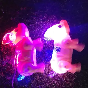 Электрическое светодиодное освещение Музыкальная игрушка для выгула свиньи на поводке Детский Рождественский подарок Электроника Подарки для роботов Детский подарок на День рождения 7