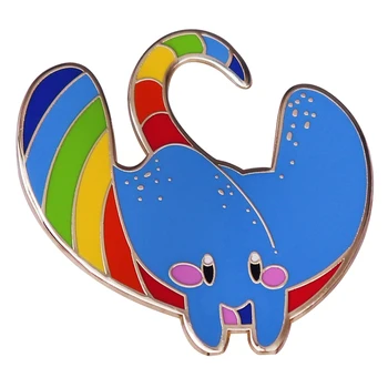 Эмаль Rainbow Manta Ray На лацкане, Значок, Брошь, украшение для рюкзака, ювелирные изделия 13
