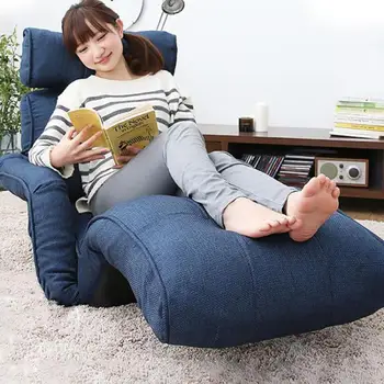 Японский ленивый диван Может лежать на откидном полу Одноместный балкон гостиной Лежать на татами для чтения Лежать на стуле 9